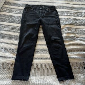 Old Navy Mid Rise Black Boyfriend Jeans Sz 6Tall